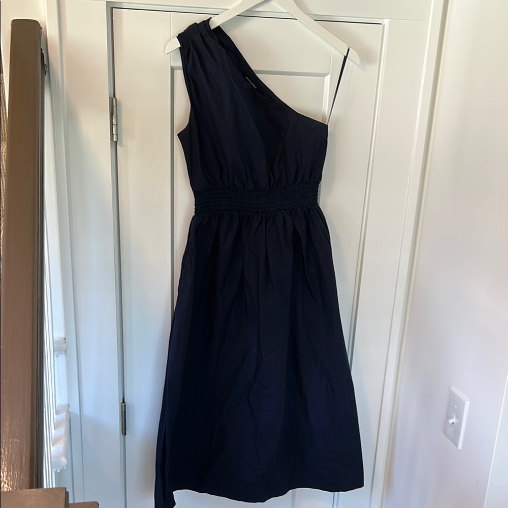 Banana Republic Midnight Blue One-Shoulder Dress